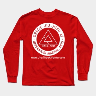 GRACIE JIU JITSU AT IMPERATORI round on red Long Sleeve T-Shirt